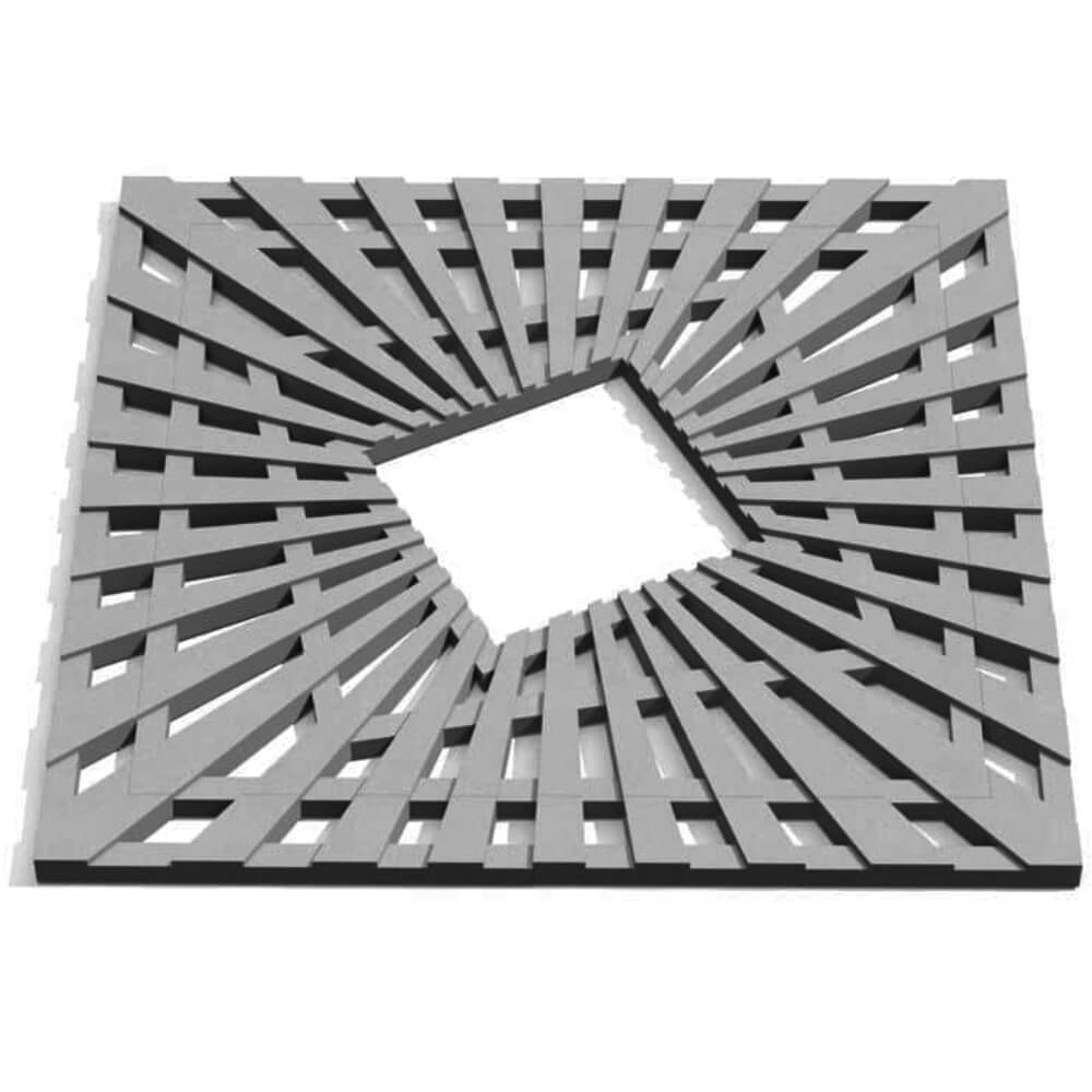 Приствольная решетка для дерева ZKING ATMOSPHERE 1.2х1.2м Серая Каспийск фото