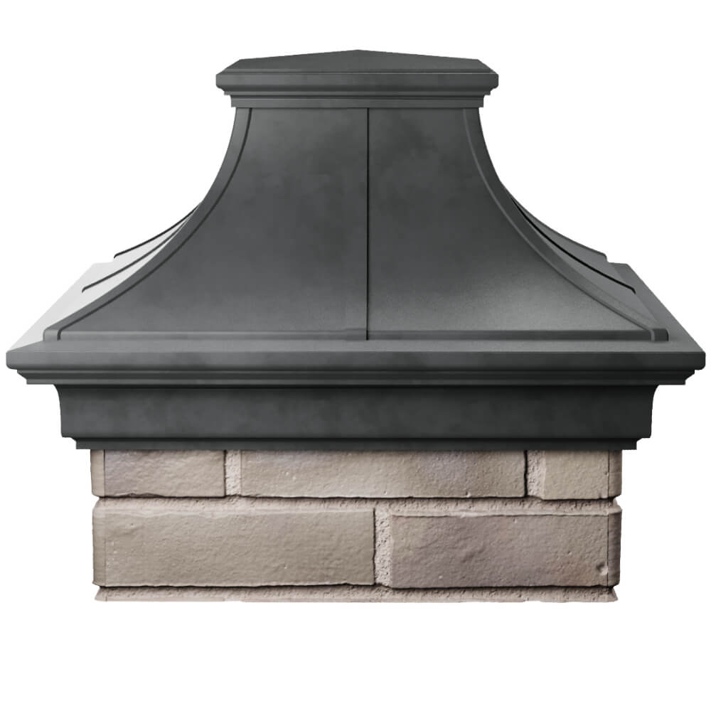 Колпак Zking Монблан Премиум Серый на столб 1.5х1.5 кирпича (385х385мм) Каспийск фото