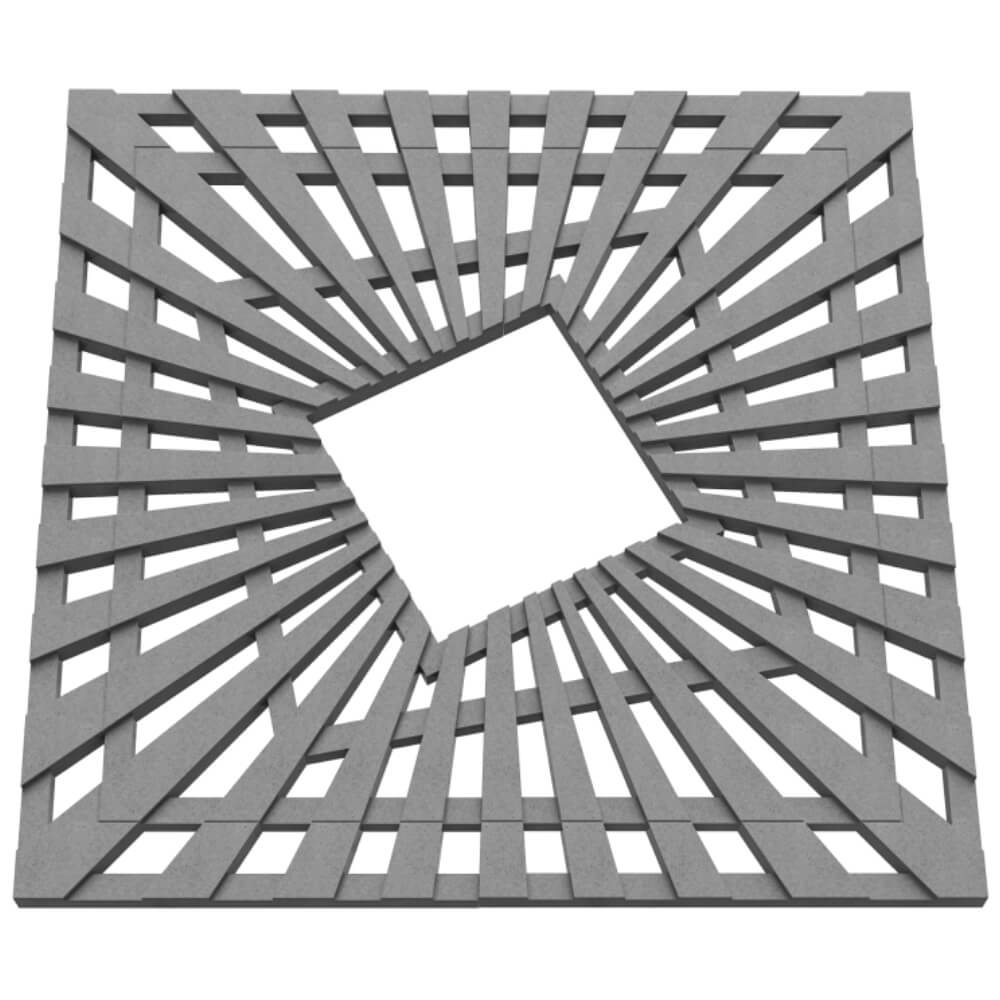 Приствольная решетка для дерева ZKING ATMOSPHERE 1.2х1.2м Серая в Каспийске фото