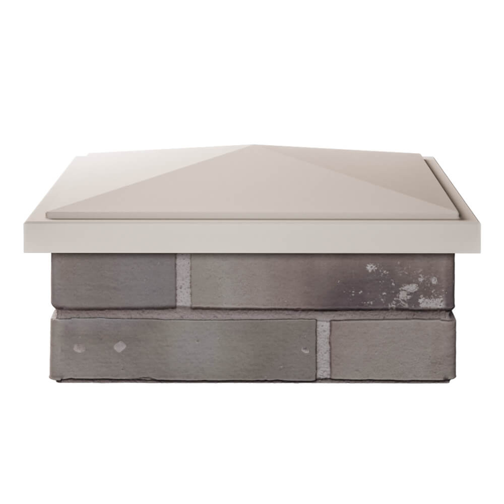 Колпак Zking БонаМоно Бежевый на столб 1.5х1.5 кирпича (385х385, 400х400мм) Каспийск фото