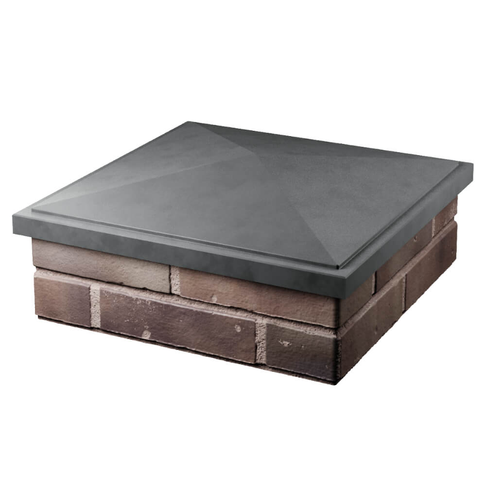 Колпак Zking БонаМоно Серый на столб 2х2 кирпича (515х515, 530х530мм) в Каспийске фото