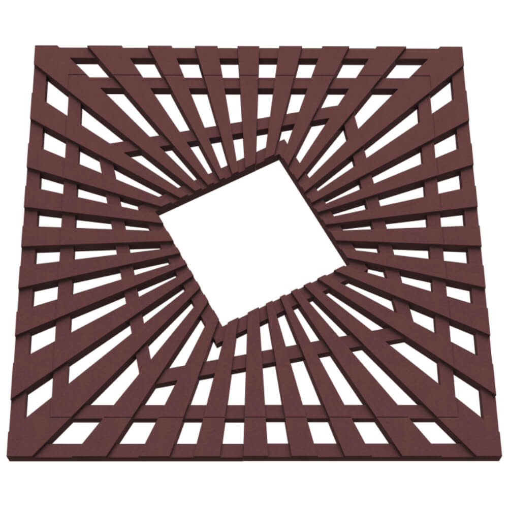 Приствольная решетка для дерева ZKING ATMOSPHERE 1.2х1.2м Коричневая в Каспийске фото