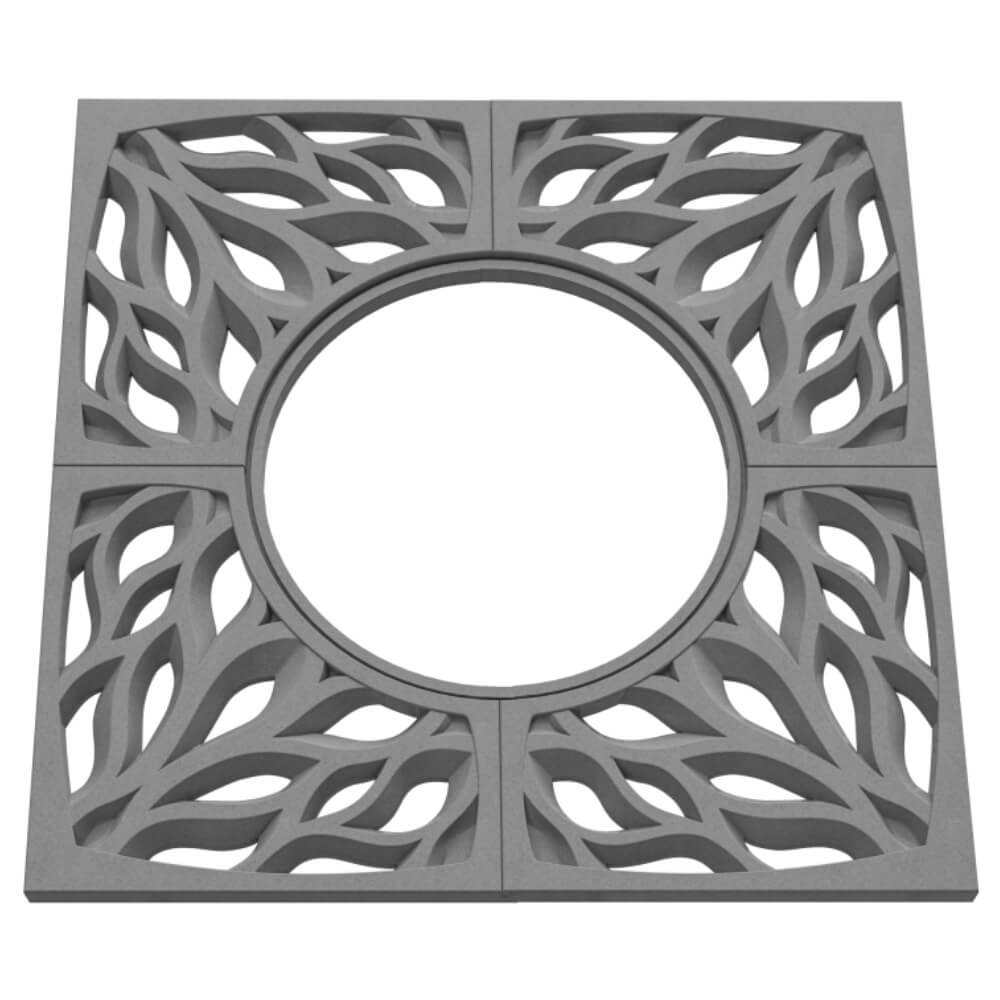 Приствольная решетка для дерева ZKING CRUST 1.2х1.2м Серая в Каспийске фото