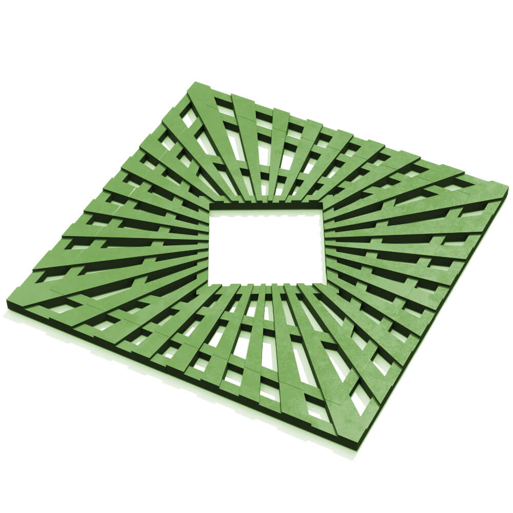 Приствольная решетка для дерева ZKING ATMOSPHERE 1.2х1.2м Зеленая в Каспийске фото