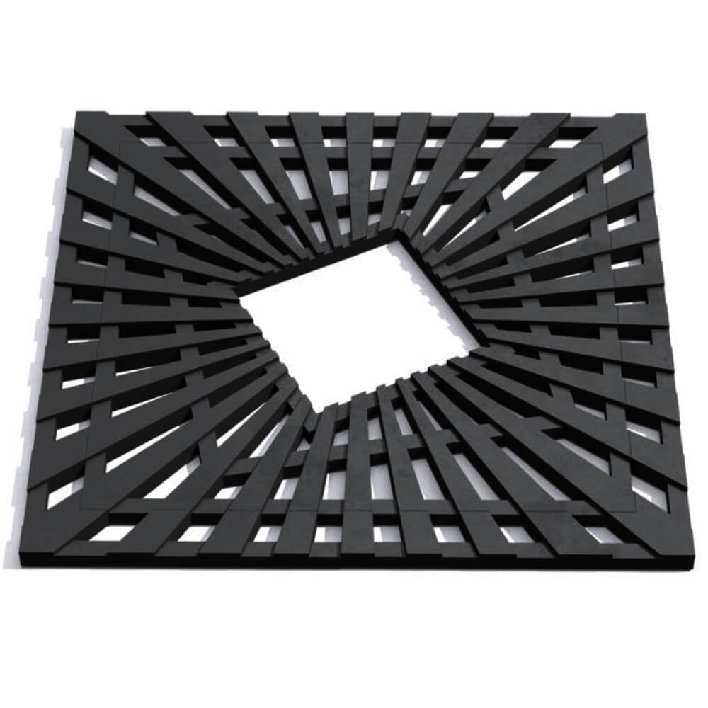 Приствольная решетка для дерева ZKING ATMOSPHERE 1.2х1.2м Черная Каспийск фото