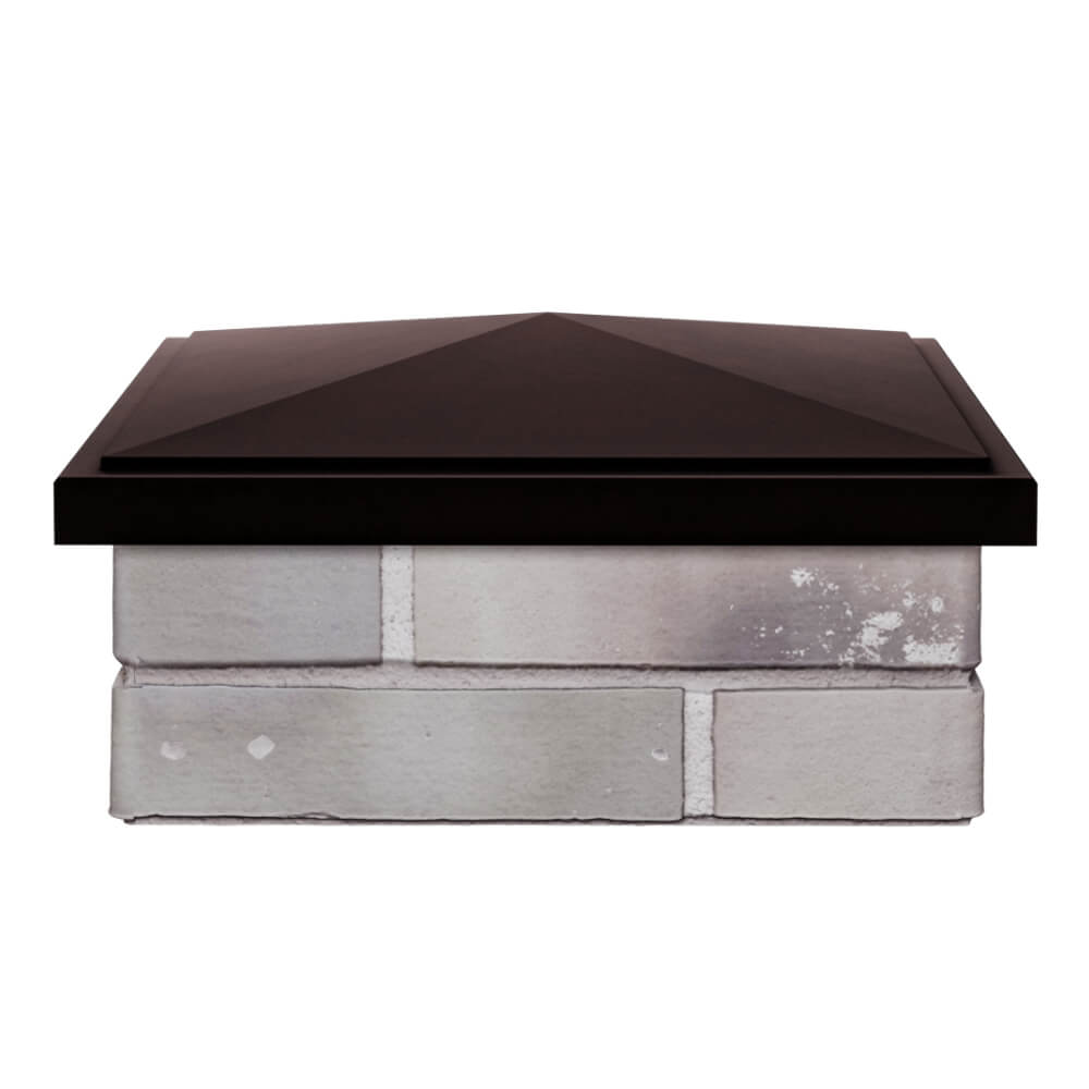 Колпак Zking БонаМоно Коричневый на столб 1.5х1.5 кирпича (385х385, 400х400мм) Каспийск фото