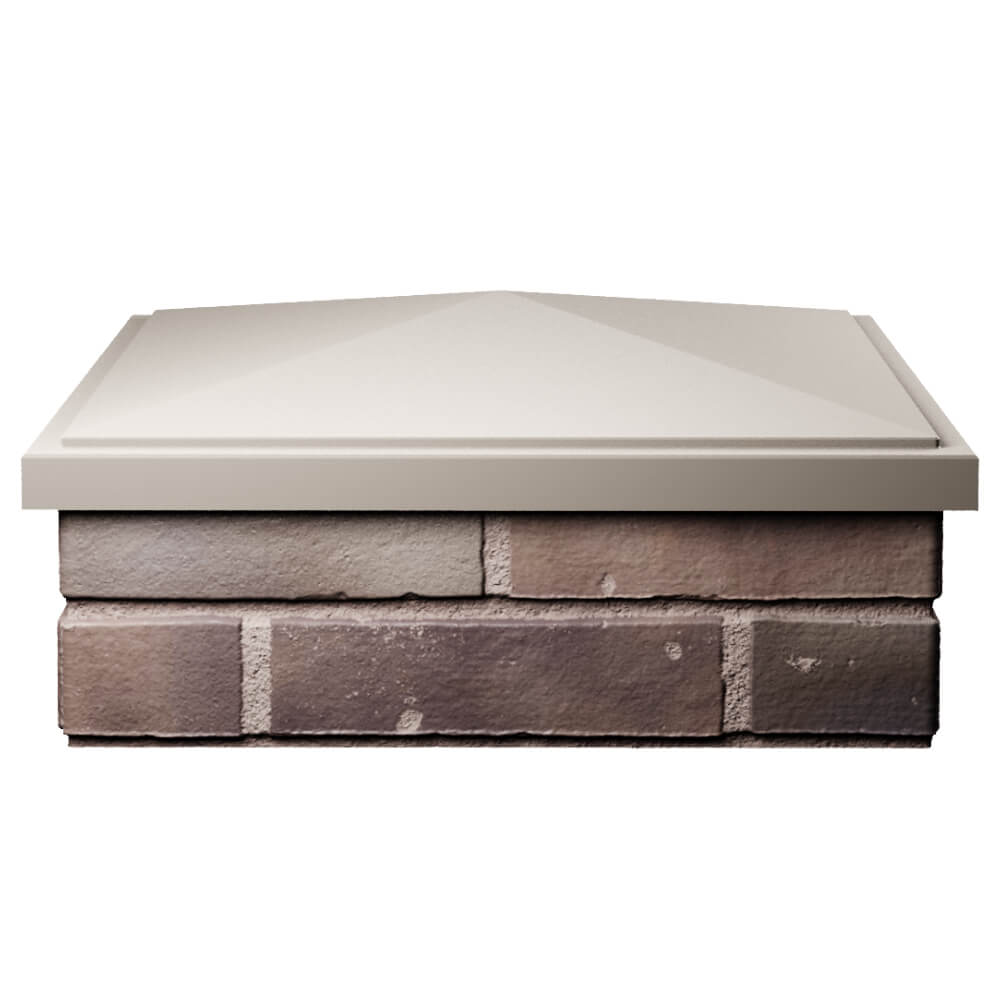 Колпак Zking БонаМоно Бежевый на столб 2х2 кирпича (515х515, 530х530мм) Каспийск фото