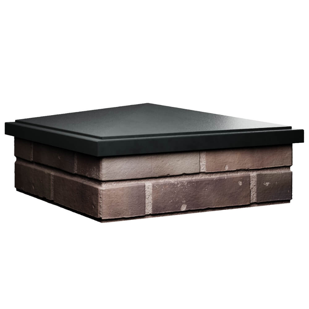 Колпак Zking БонаМоно Черный на столб 2х2 кирпича (515х515, 530х530мм) в Каспийске фото