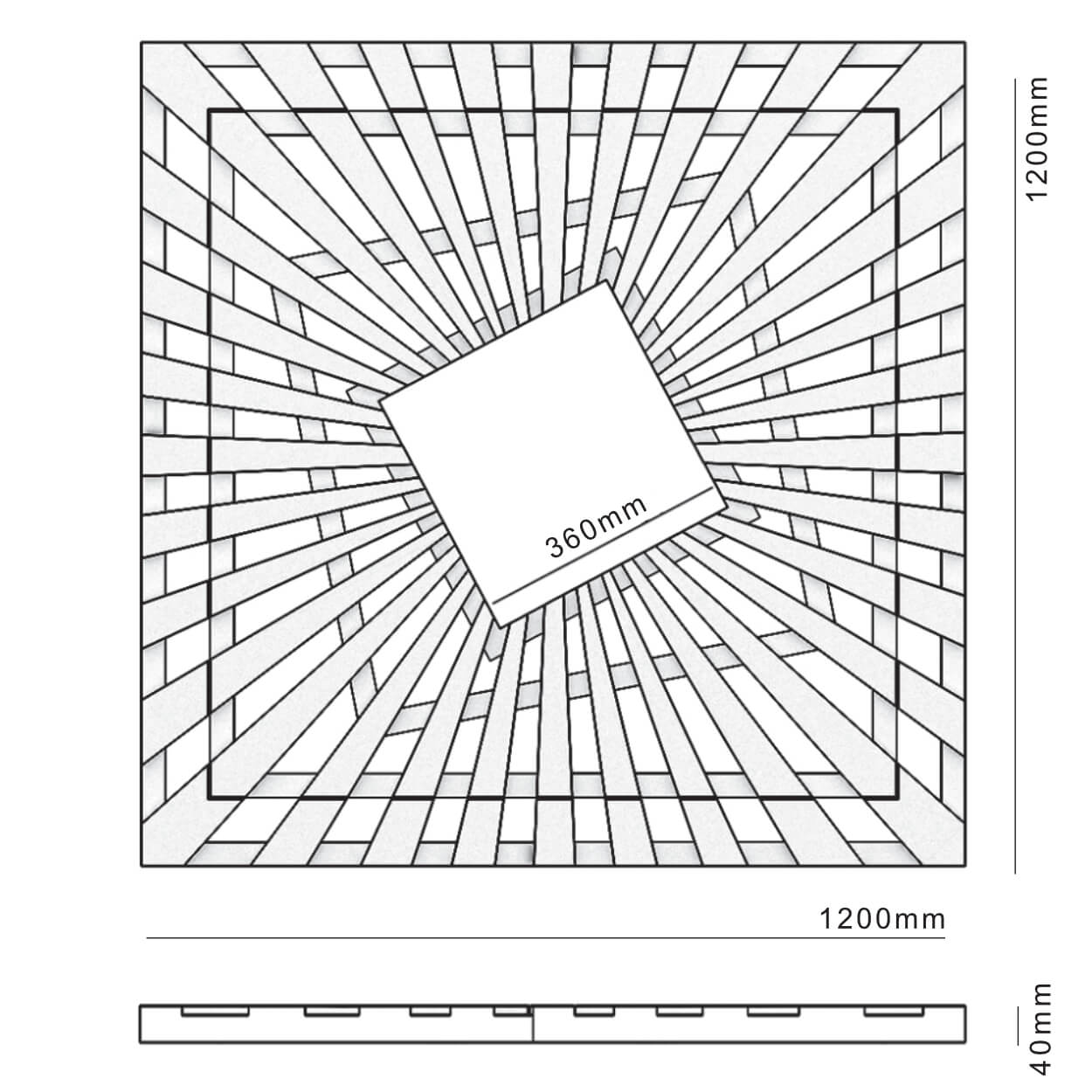 Приствольная решетка для дерева ZKING ATMOSPHERE 1.2х1.2м Черная в Каспийске фото