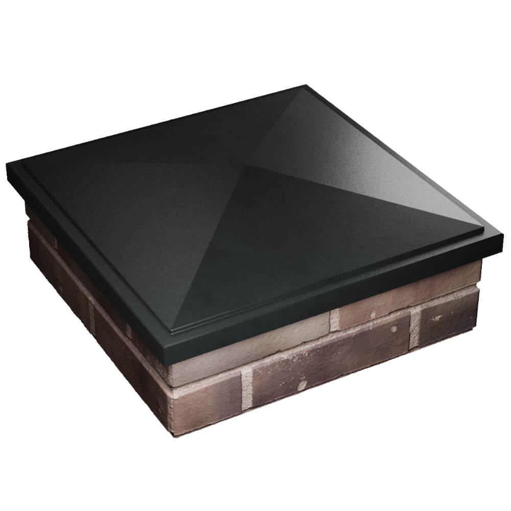 Колпак Zking БонаМоно Черный на столб 2х2 кирпича (515х515, 530х530мм) в Каспийске фото