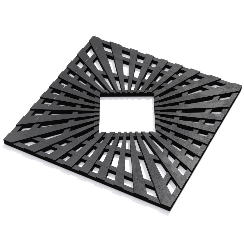 Приствольная решетка для дерева ZKING ATMOSPHERE 1.2х1.2м Черная в Каспийске фото