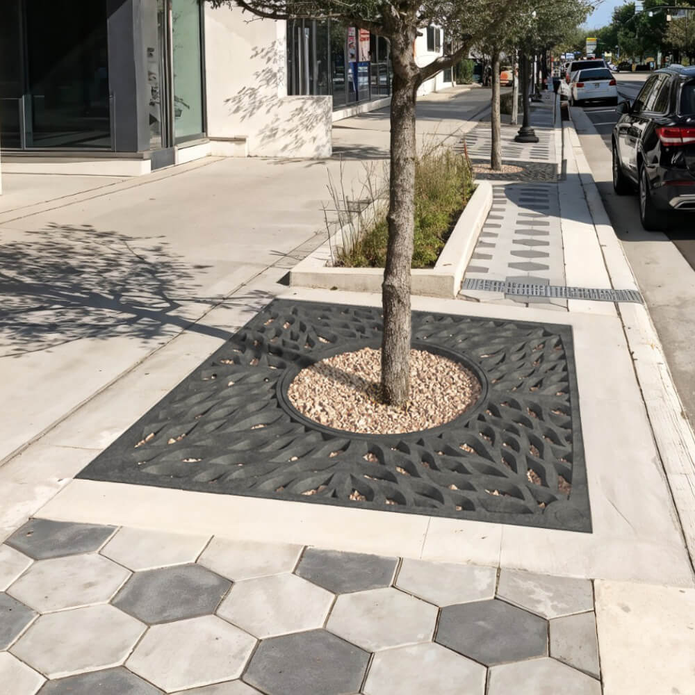 Приствольная решетка для дерева ZKING CRUST 2х2м Черная в Каспийске фото