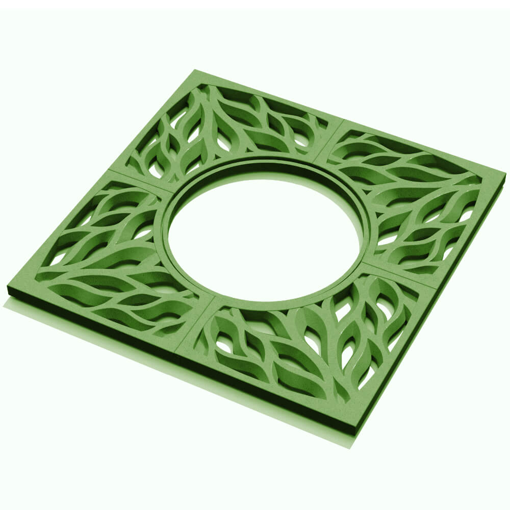 Приствольная решетка для дерева ZKING CRUST 1.2х1.2м Зеленая в Каспийске фото