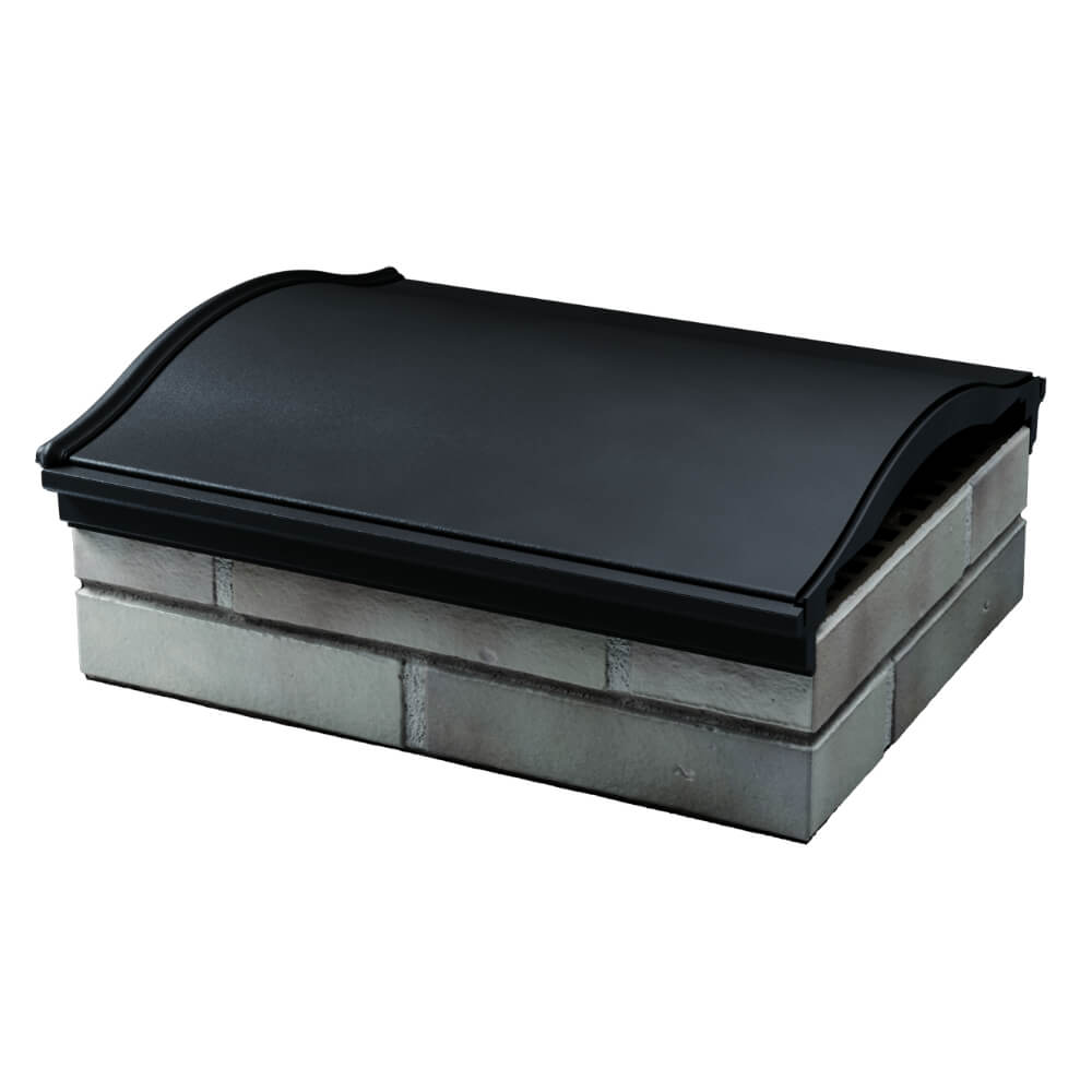 Парапет Zking Монблан Черный посадка на 1.5 кирпича (355/385мм)